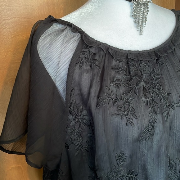 Embroidered Peasant Blouse by CeCe - Picture 5 of 16